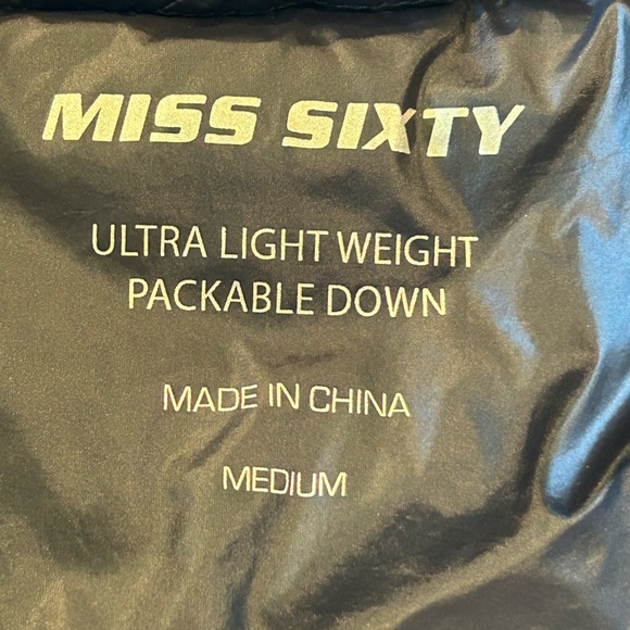 Miss Sixty Women’s Down Teal Puffer Coat - Picture 4 of 6